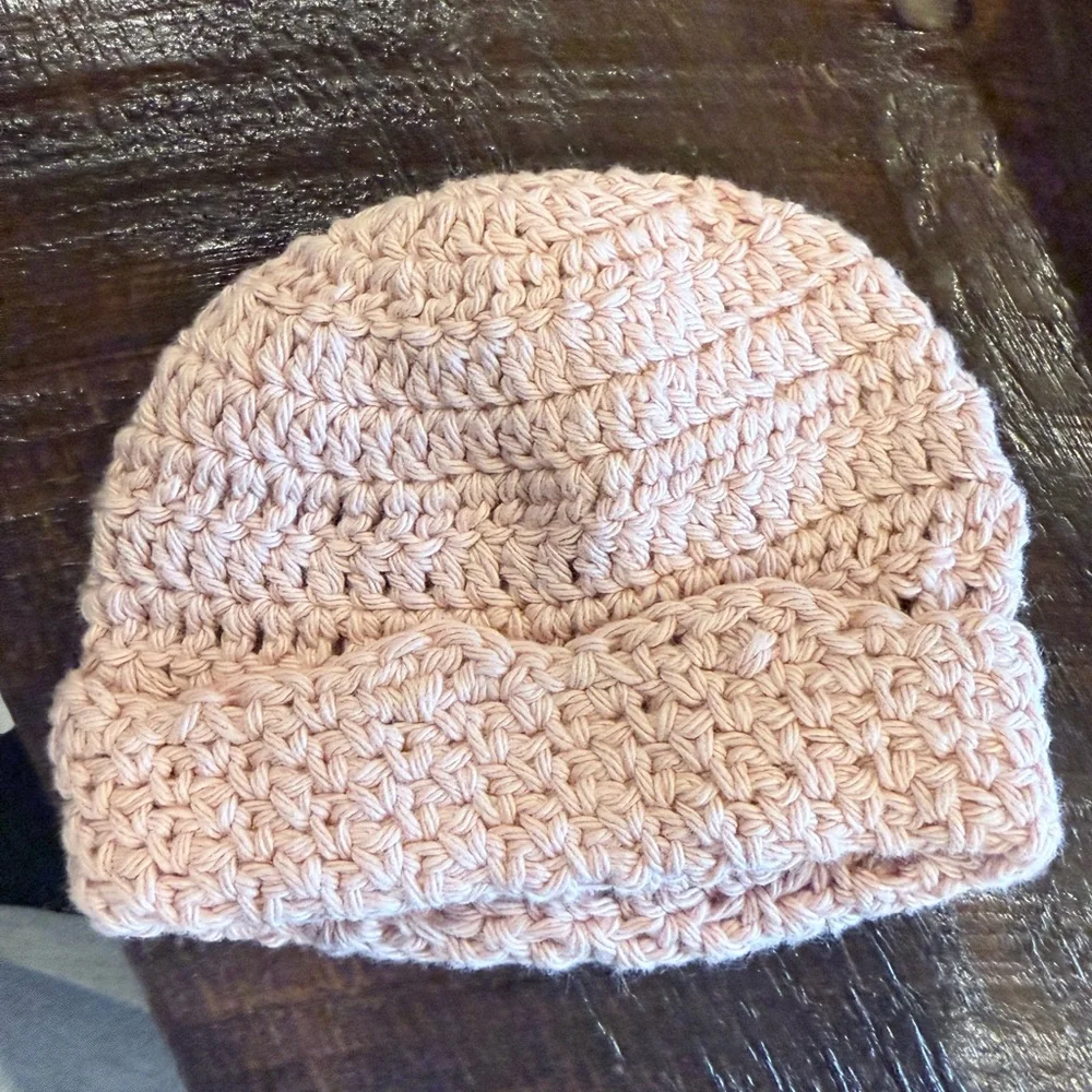 Charming Pink Crochet Hat for Kids